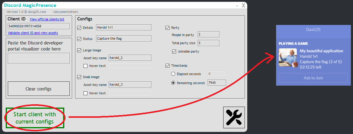 Discord Rich Presence client